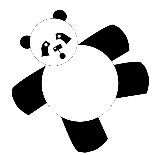 SVG Cartoon panda