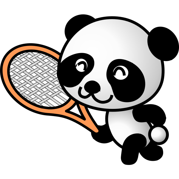 SVG Cartoon panda image