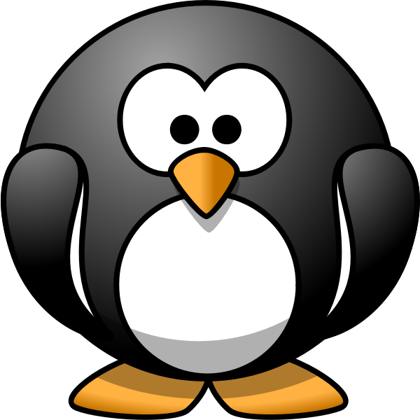 SVG Cartoon penguin
