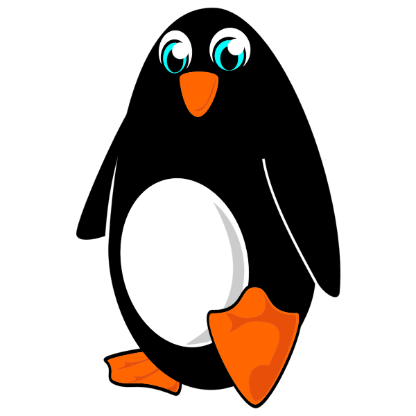 SVG Cartoon penguin
