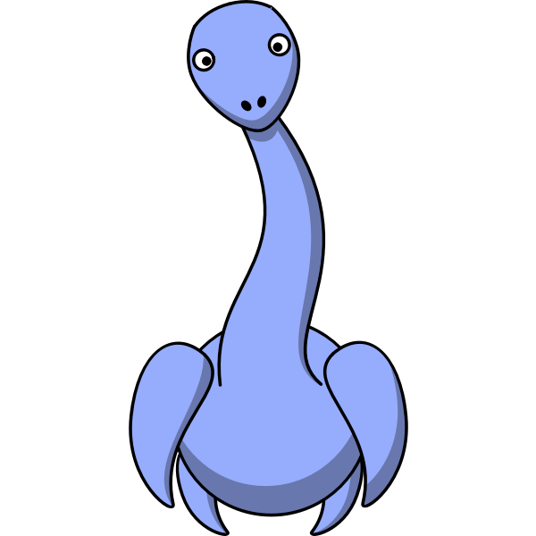 SVG Cartoon plesiosaur