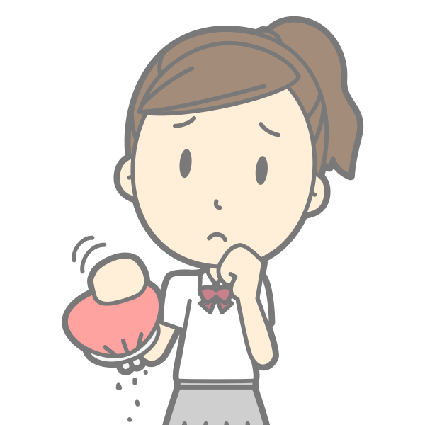 SVG Cartoon poor girl