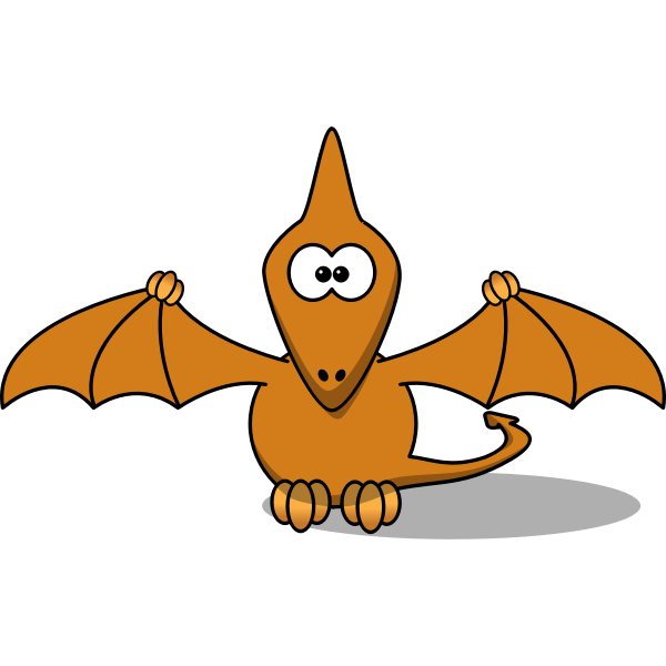 SVG Cartoon pterodactyl