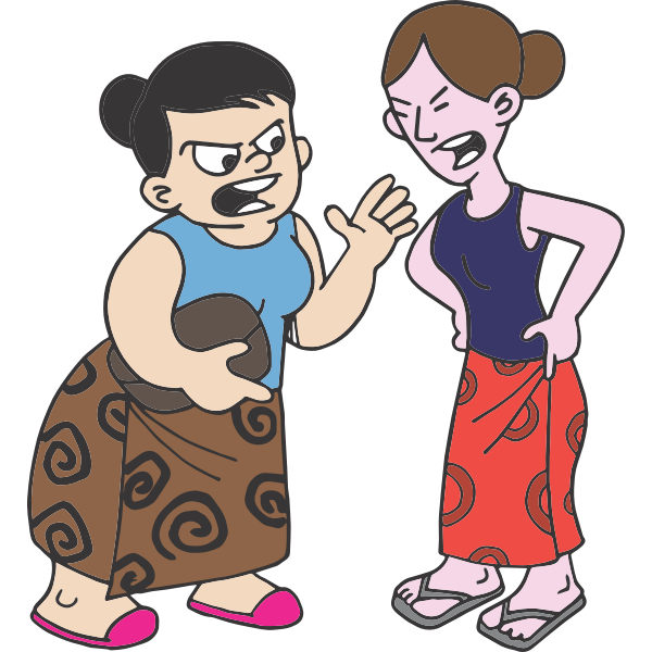 SVG Cartoon quarrel