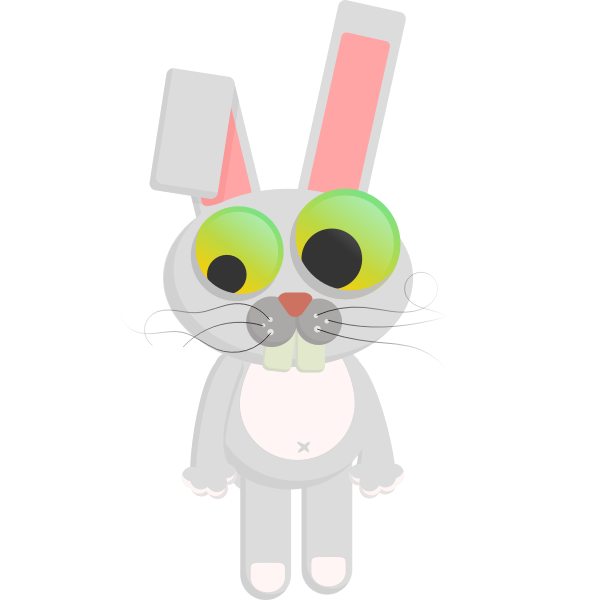 SVG Cartoon Rabbit Clip Art