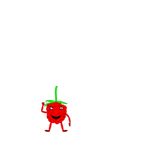 SVG Cartoon raspberry