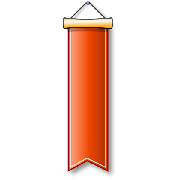 SVG Cartoon red banner