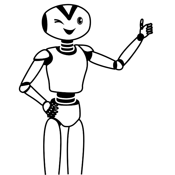 SVG Cartoon robot