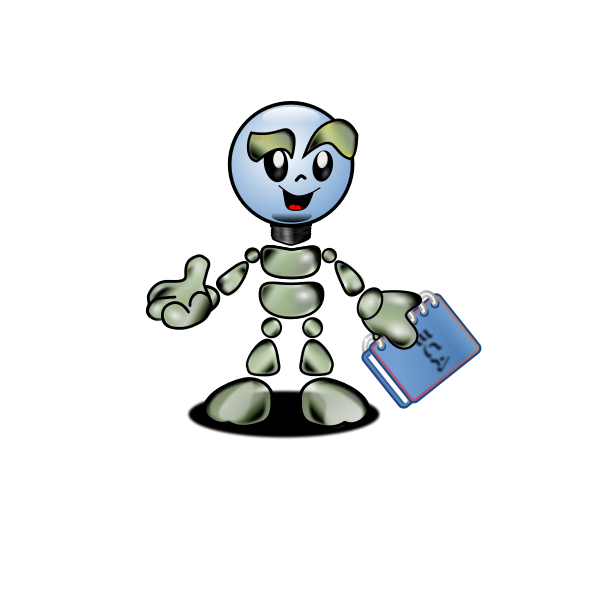 SVG Cartoon robot figure