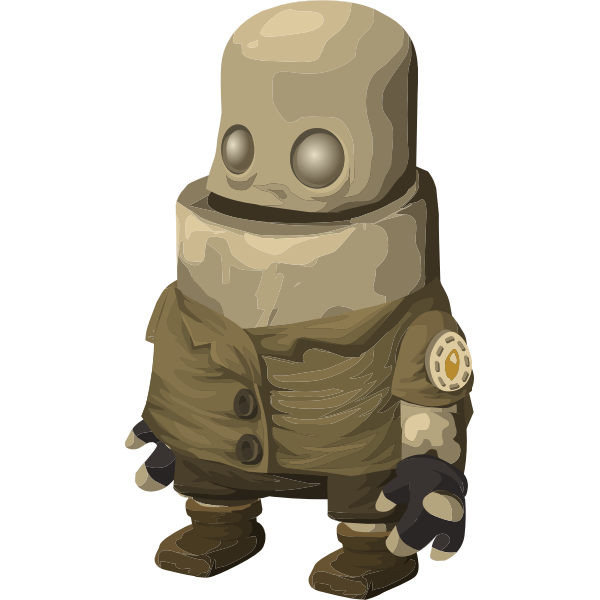SVG Cartoon robot icon