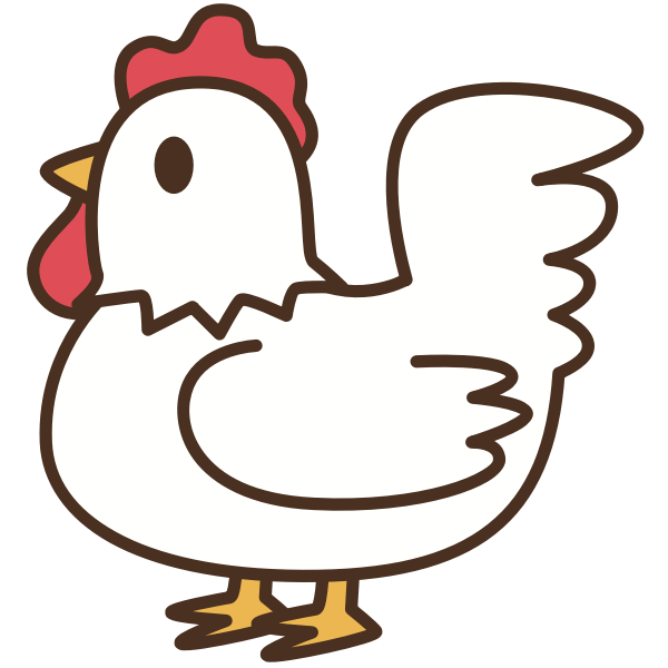 SVG Cartoon rooster