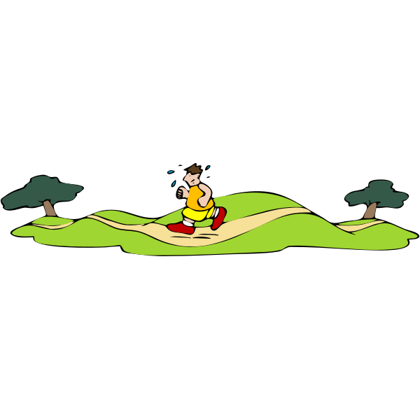 SVG Cartoon runner