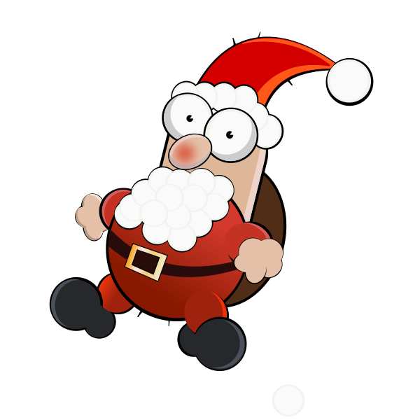 SVG Cartoon Santa Claus vector