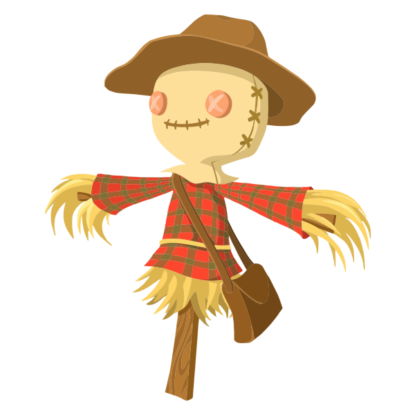 SVG Cartoon scarecrow