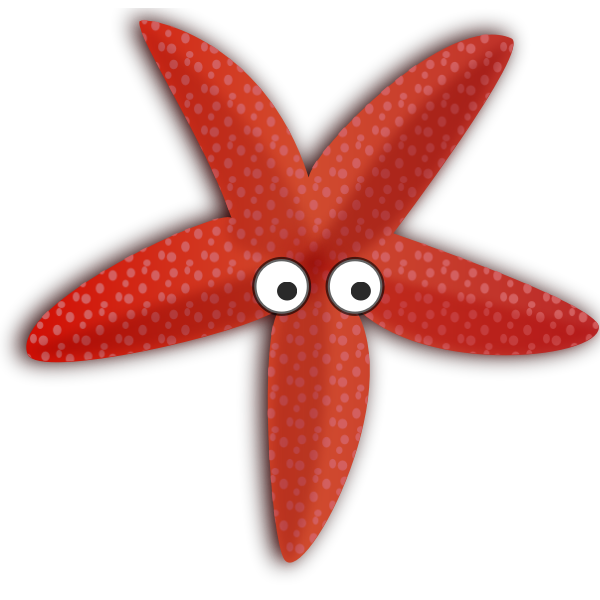 SVG Cartoon sea star