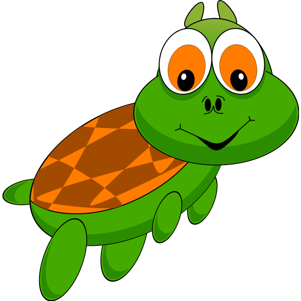 SVG Cartoon sea turtle