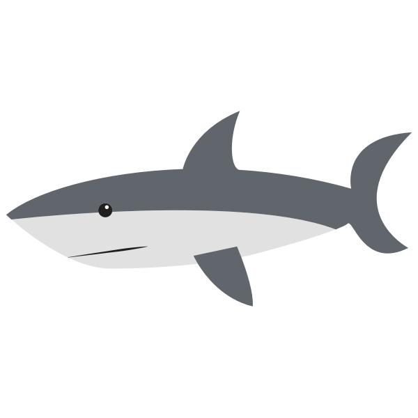 SVG Cartoon shark