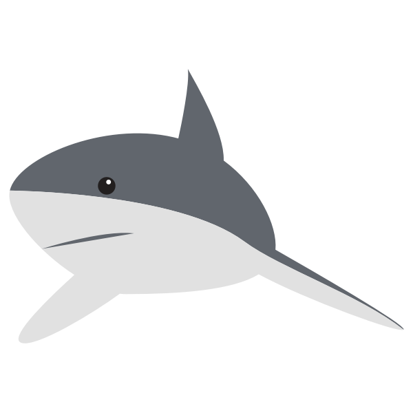 SVG Cartoon shark image