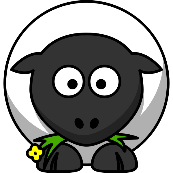 SVG Cartoon sheep