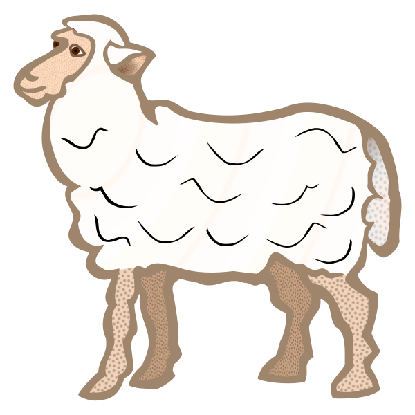 SVG Cartoon sheep