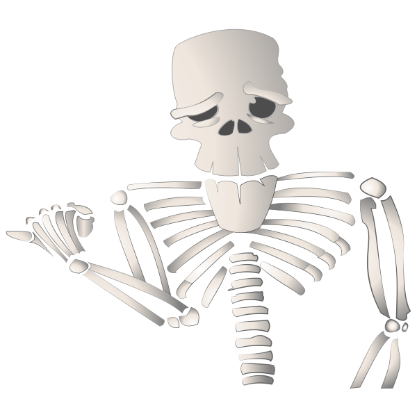 SVG Cartoon Skeleton