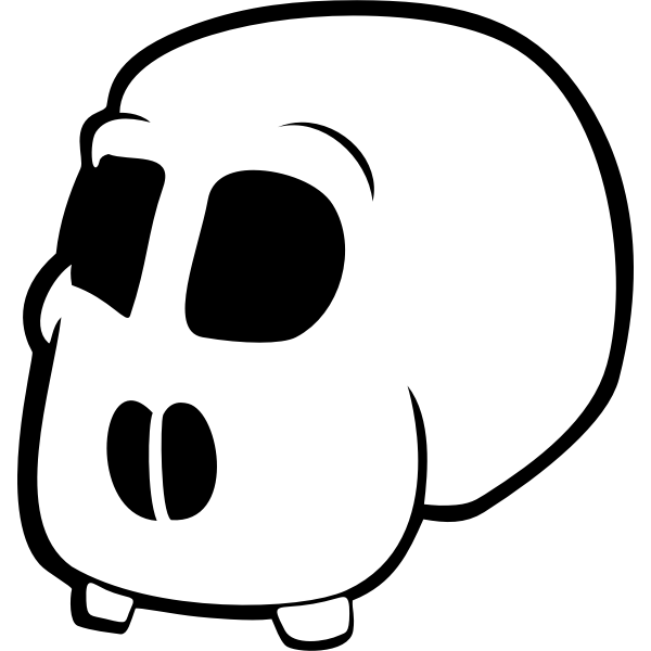 SVG Cartoon skull image