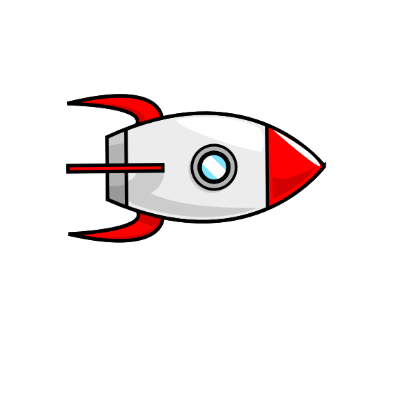 SVG Cartoon spaceship