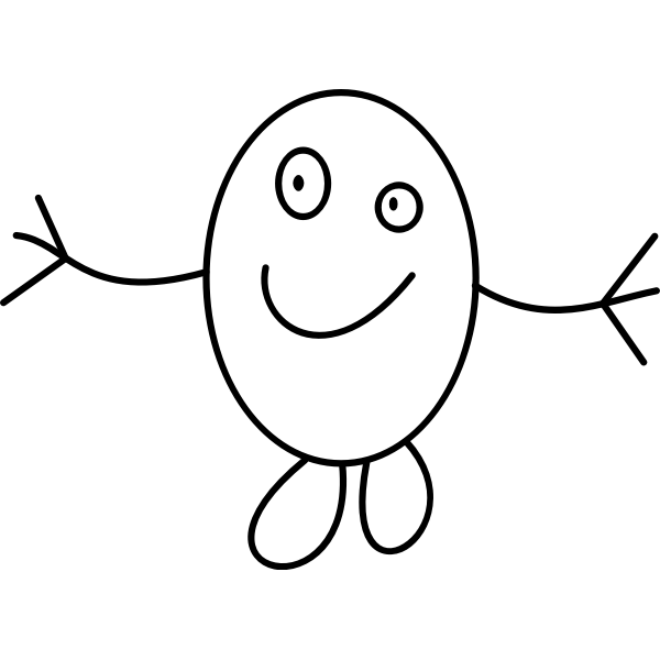 SVG Cartoon stick man