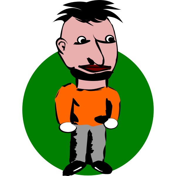 SVG Cartoon stylish man