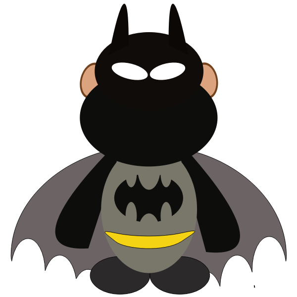 SVG Cartoon superhero