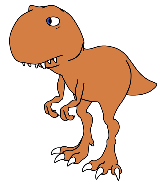 SVG Cartoon T rex