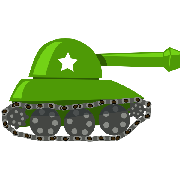 SVG Cartoon tank vector image