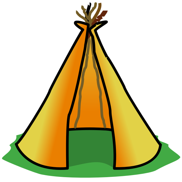 SVG Cartoon teepee