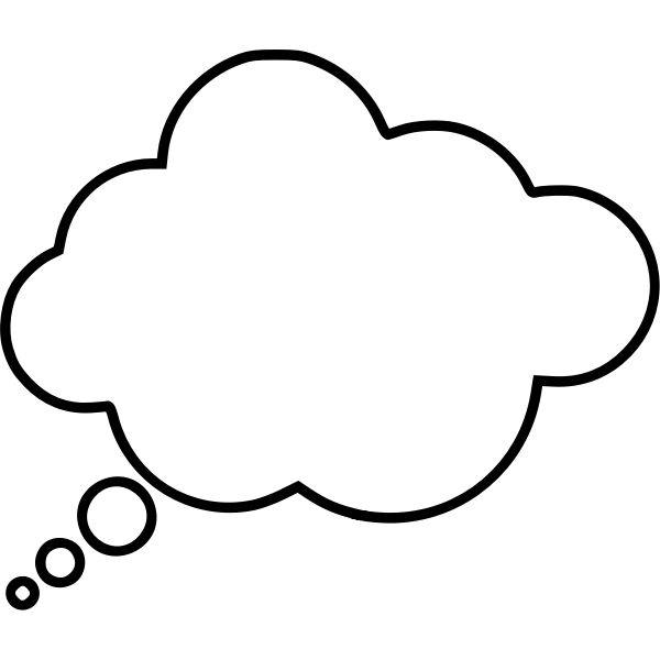 SVG Cartoon thought bubble