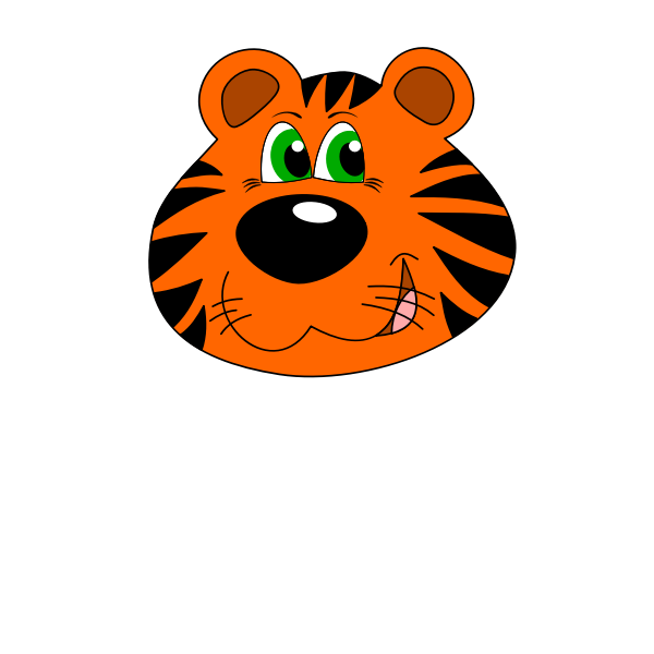 SVG Cartoon tiger