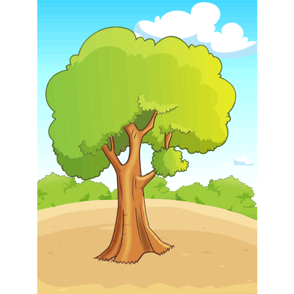 SVG Cartoon Tree