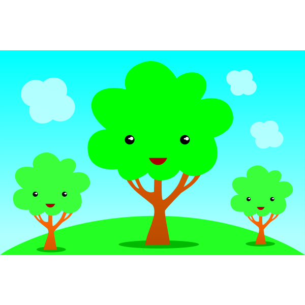SVG Cartoon trees