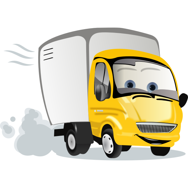 SVG Cartoon truck vector illustration
