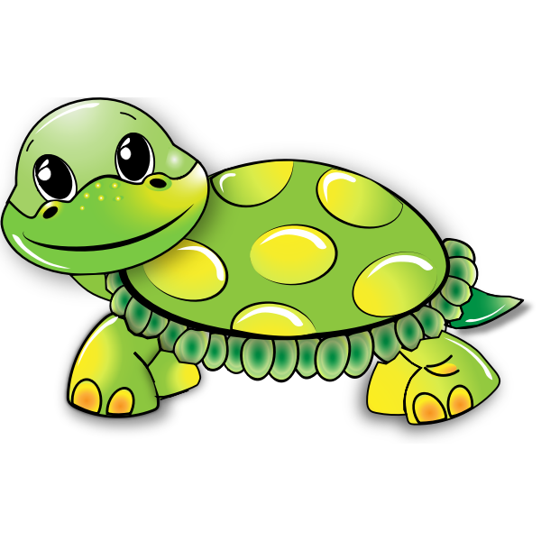 SVG Cartoon turtle image