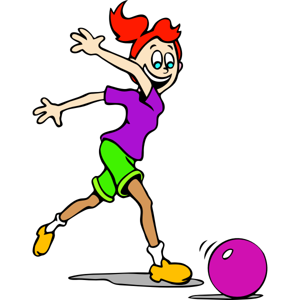 SVG Cartoon vector graphics of girl