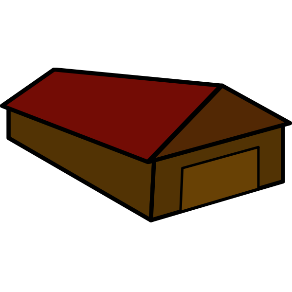 SVG Cartoon vector image of a house
