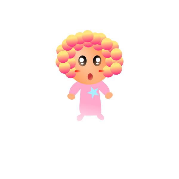 SVG Cartoon vector of a baby