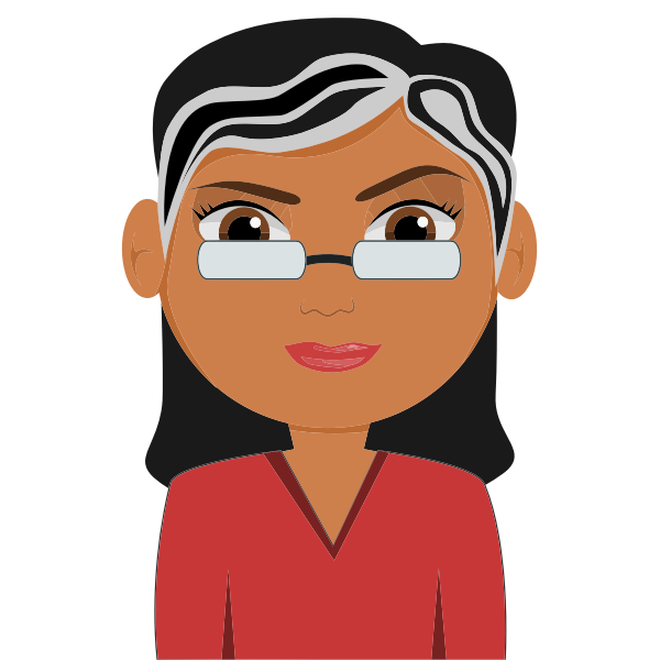 SVG Cartoon woman