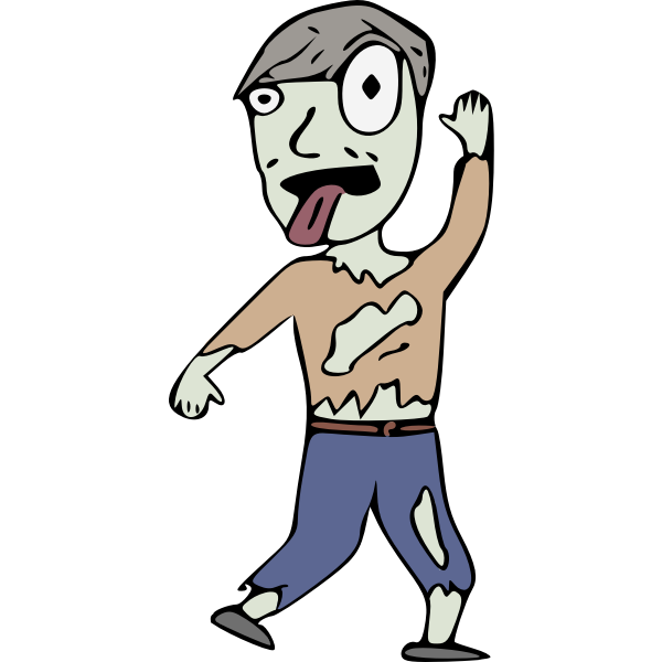 SVG Cartoon zombie