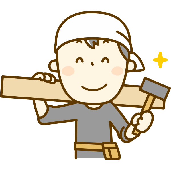 SVG Cartton carpenter image