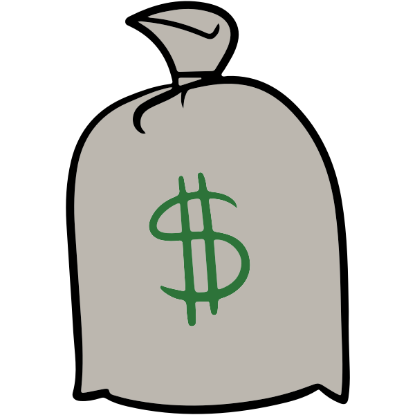 SVG Cash bag