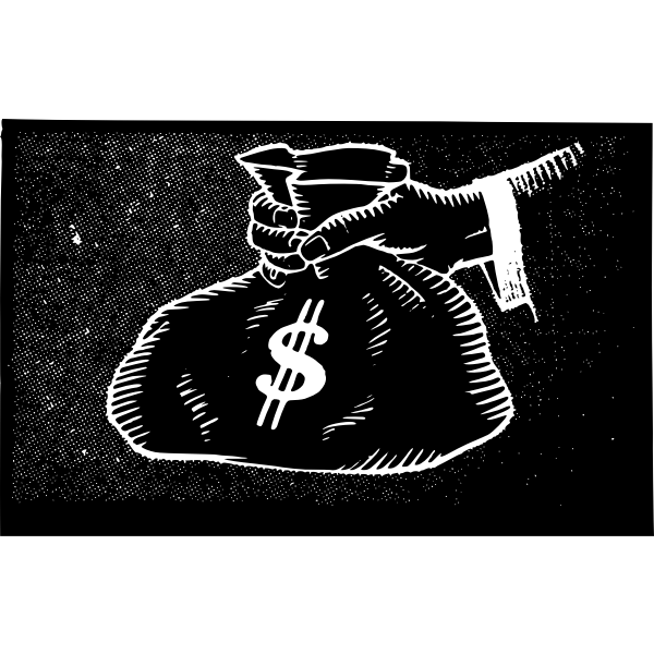 SVG Cash dollars vector icon