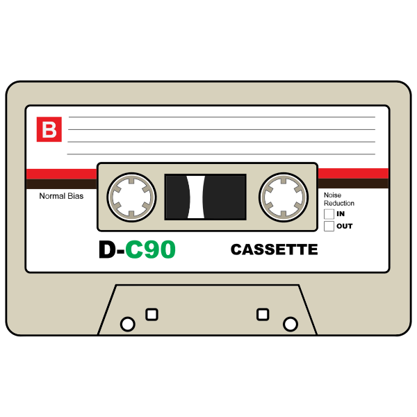 SVG Cassette Illustration