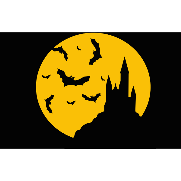 SVG Castle and bats