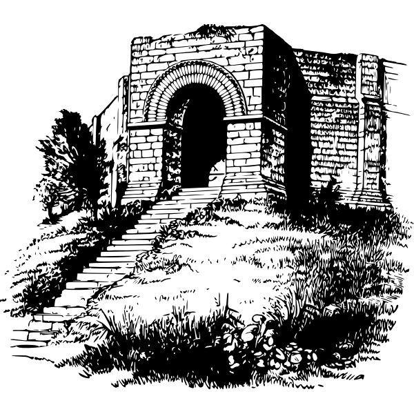 SVG Castle Gate Drawing